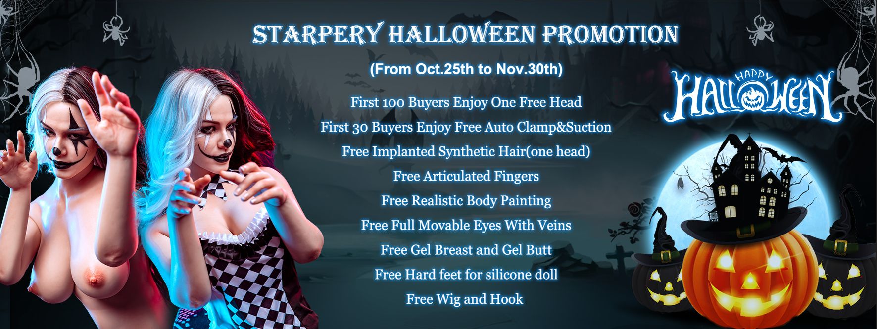 Starpery Sex Dolls Halloween Special Offer - July 2023